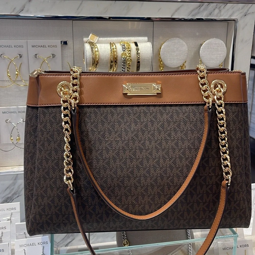 Michael Kors Whitney Medium Signature Logo Tote Shoulder Bag
Brown 
NWT - Picture 10 of 16